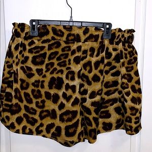 Cheetah print shorts